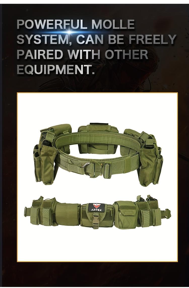 Heavy-Duty Quick Release Work Belt | Rugged Nylon Utility Belt for OutdoorsMen's  Durable Webbing Belt for Hiking & Work