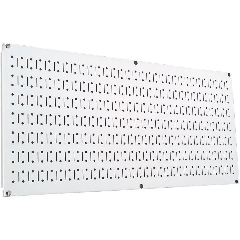 Pegboard 16in x 32in Horizontal White Metal Pegboard Tool Board Panel