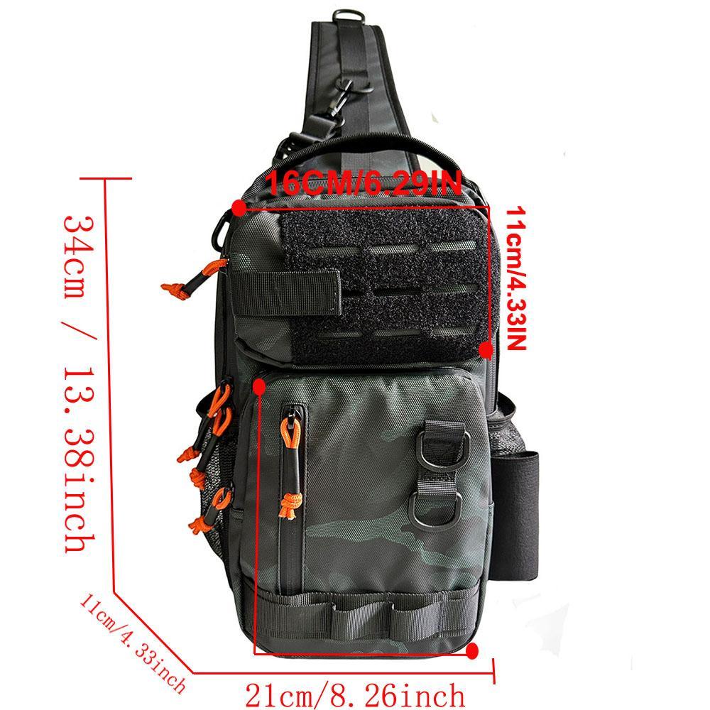 Outdoor Tactical Chest Bag, Tactical Crossbody Bag, Multifunctional Durable Large Capacity Sports Backpack, Shoulder Bag for Hiking Cycling, Sports & Outdoor Accessories