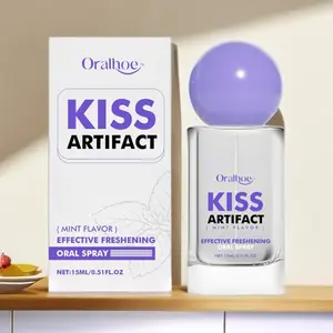 15ml Gentle Oral Breath Spray, Soothes & Protects Gums, Instantly Freshens Breath, Removes Unpleasant Odor, Brightens Teeth Mild Daily Care Mist, Tiny Portable Bottle for Travel, Dating, Office & On-the-Go Oral Freshening