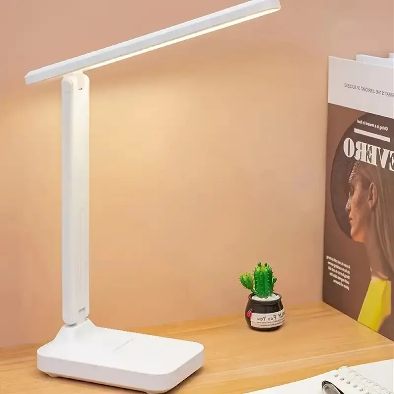 Eye-Care Touch Dimmable Color Adjustable LED Desk Lamp, Foldable Table Light for Office Study Dormitory Bedroom Bedside Reading, Dimmable Desk Lights, Dimmable Desk Lamps