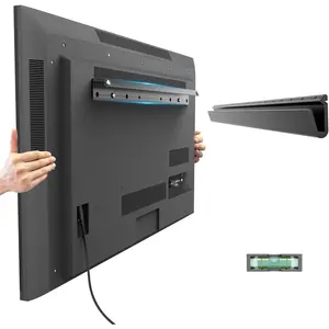 No Drill Drywall TV Mount, Studless No Stud Wall Mount for Most 22-55 Inch TVs up to 100 lbs, Easy Install, All Hardware and Level Bubble Meter Included