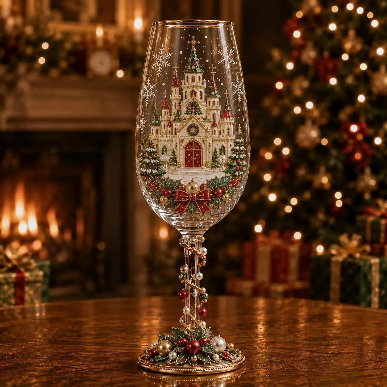 Nutcracker Theme Christmas Cup, Unique Design for Holiday Table Settings, Living Room Party Drinkware, Festive Gift Idea