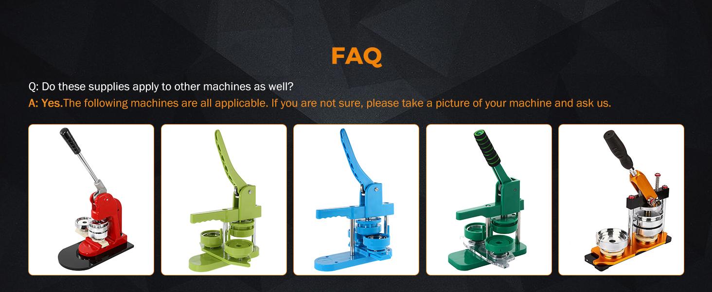 200 Sets of Button Parts Supplies 75mm 2.95 in (Approx. 3 inch) for Button Maker Machine Round Pin Maker, Every Set Includes Tinplate Top, Clip Bottom & Film