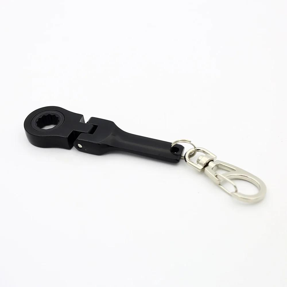 10mm Ratchet Wrench Mini Shaped JDM Metal Racing Keychain Key Chain Ring Keyring