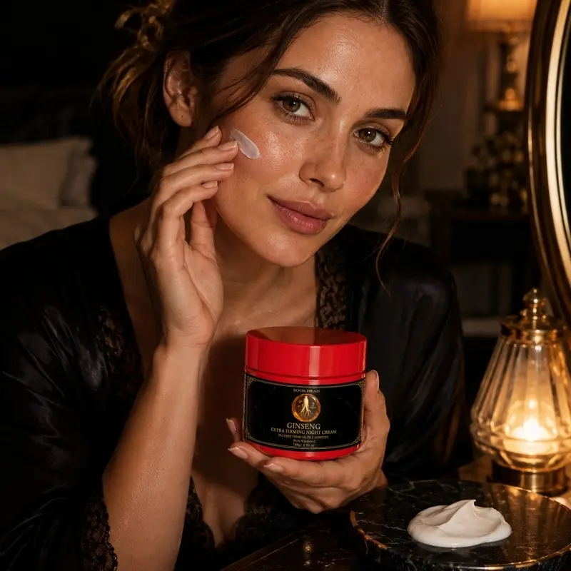 Ginseng Extra Firming Night Cream, Vitamin E, 2Min Instant Firming, Night Use, All Skin Types, 140g