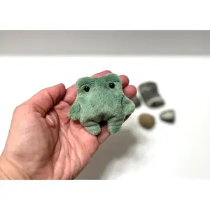 Pocket Frog Plush Toy: Worry Pet, Sensory Fidget Toy, Weighted Toad Plushie, Hug Mom