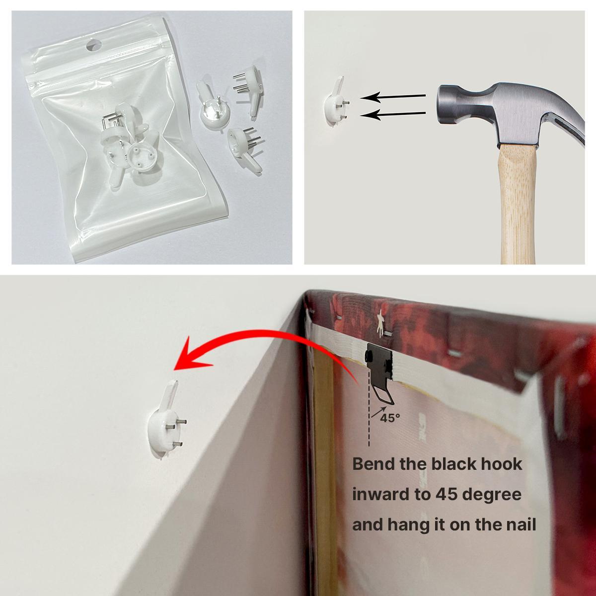 Creepy Crow Pattern Wooden Framed Canvas Painting Modern Art Design, 3 Counts/set Halloween Murals, Wall Art Decor for Home Living Room Bedroom Office