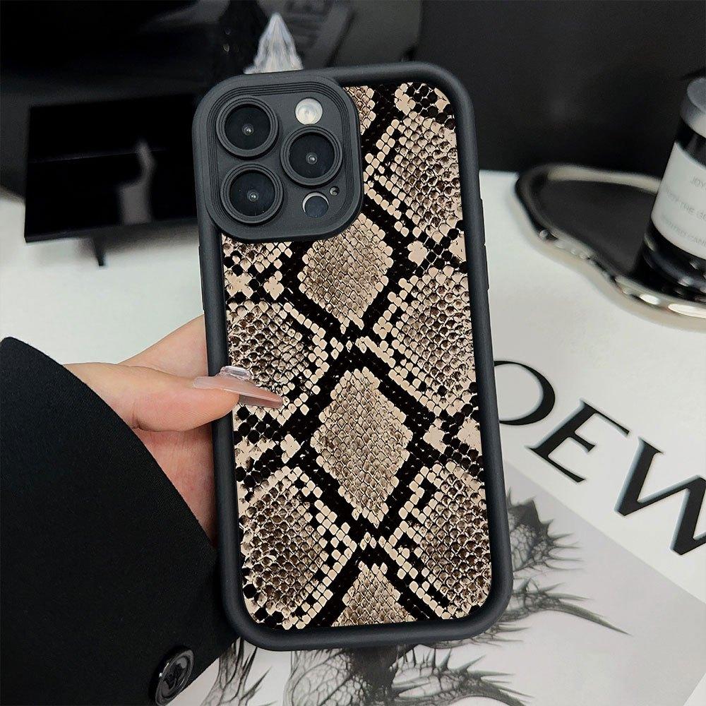 Hot Selling Snake Pattern Cartoon Creative Hot Selling Pattern, New Sky Eye Ladder Mobile Phone Protective Case, Interesting Personality And Chic,Fashionable Trend Men And Women Gift,iPhone 17 E Air Pro ProMax iPhone16 15 14 Plus 13 12 Mini 11 X XS XR