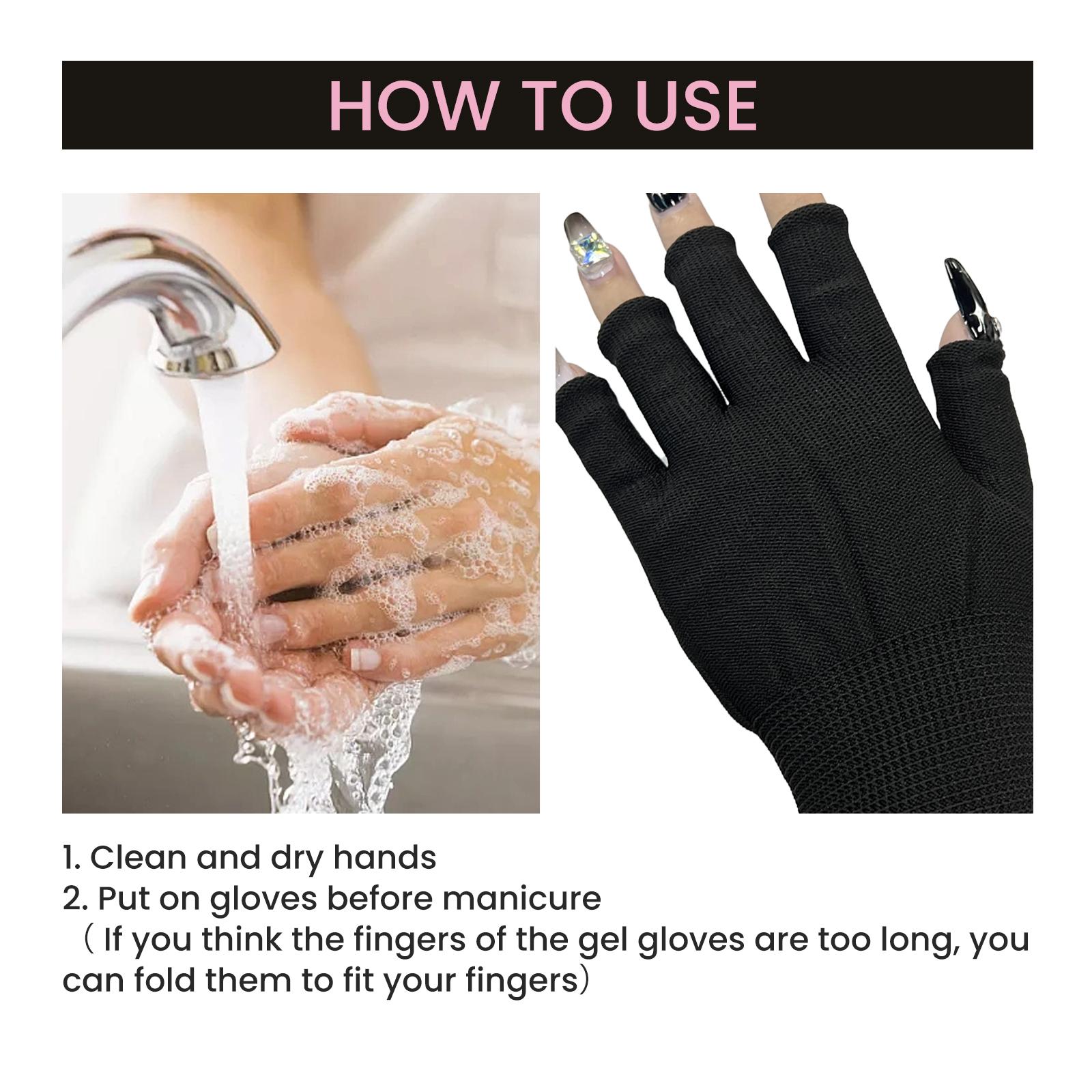EELHOE Anti-UV Glove, Anti-Suntan Hand Baking Lamp Blocking Gloves For Nail Lighting
