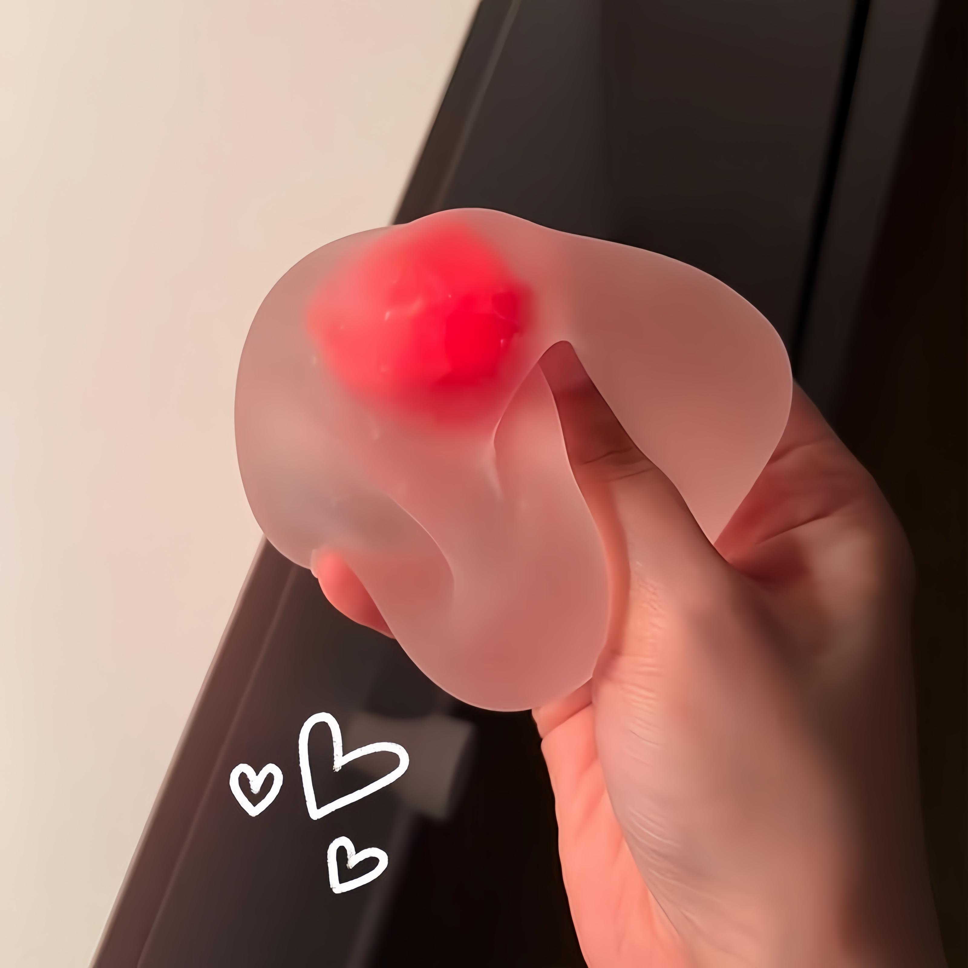 6cm Frosted Strawberry Maltose\Vaseline Squishy - Soft Fidget Stress Ball|TikTok Viral Sensory Toy Strawberry Marshmallow Squeeze Ball Toy, Kawaii Squishies, Slow Rebound Handmade Creative Gift, Stress Relief Fidget Toy for Kids & Adults