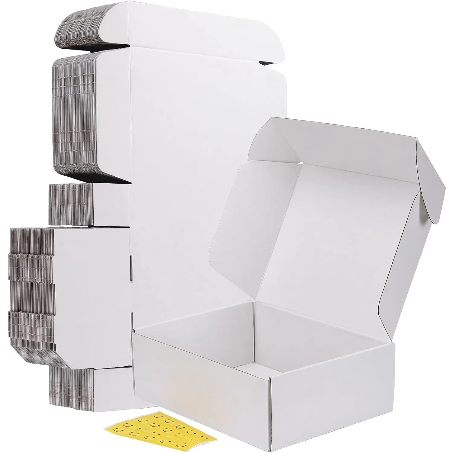 12x9x4 Inches White Corrugated Shipping Boxes, Set of 20, Mailer Boxes for Small Business