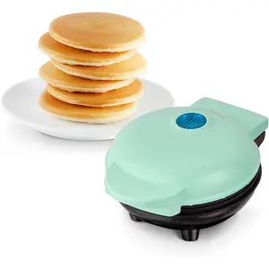 Mini Maker Griddle - Compact Griddle for Creative Homemade Treats - Nonstick Surface, Quick Heat-Up System & Space-Saving Design - Aqua