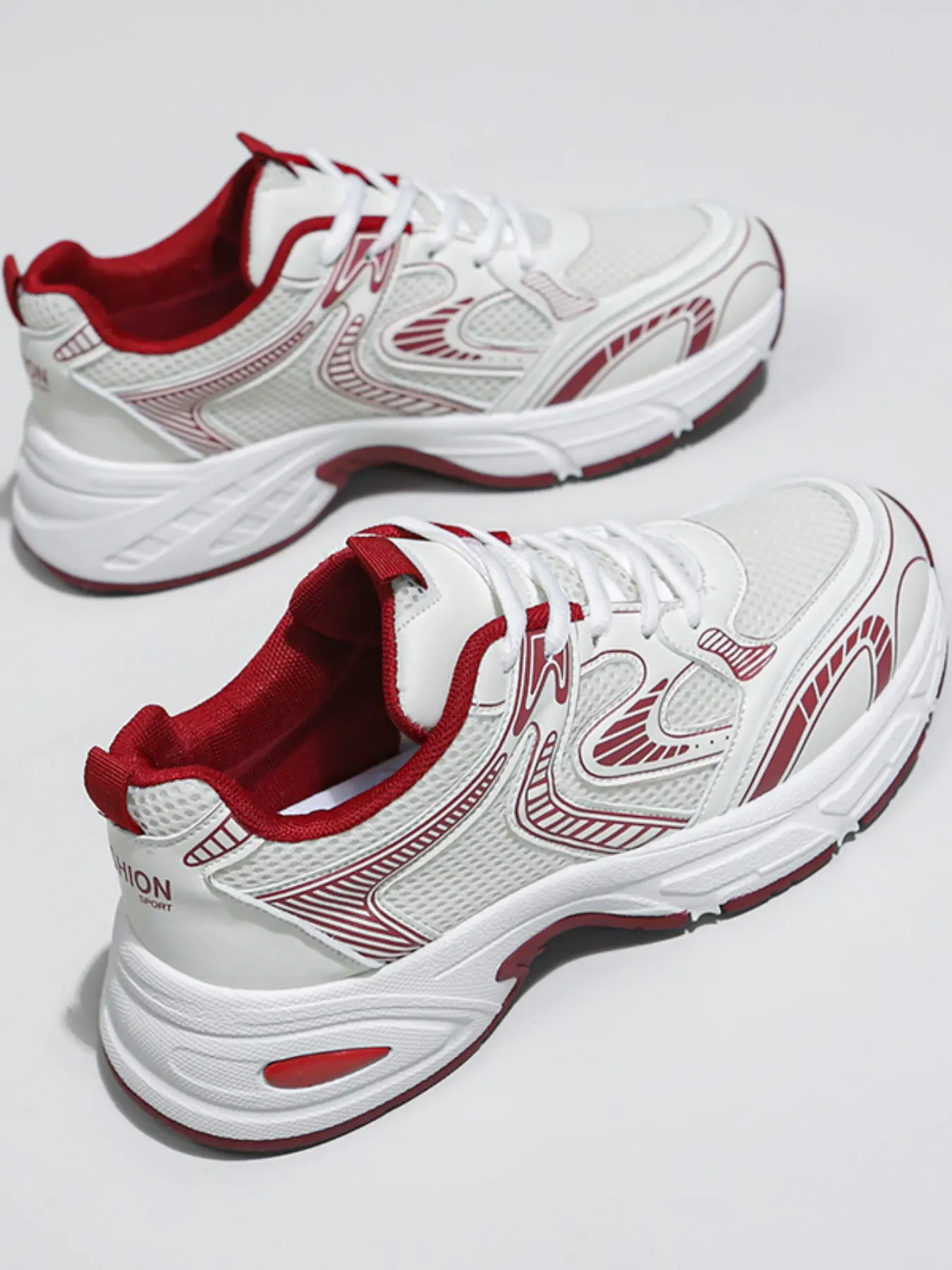 Multicolor Mesh Dad Shoes, Sneaker, Casual, Retro Millennium Style, Thick Sole Height Boost, Breathable Comfort, Perfect for Students & Daily Commute