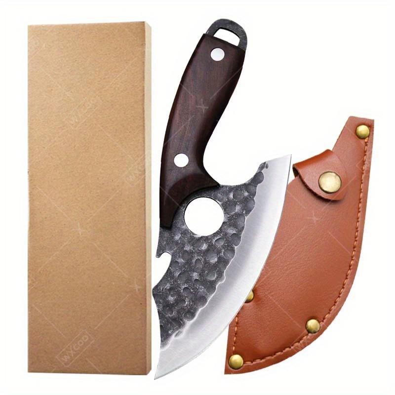 2025 New Mini Meat Cutting Multi-functional Small Scimitar Outdoor Camping Barbecue Portable Division of Small Fish Ring Scimitar Slaughter Bone Cutting Knife