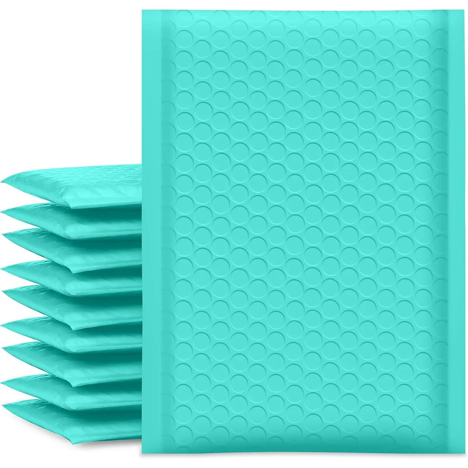 6x10 Inch Teal Padded Bubble Mailers, 25-Pack (#0) with 6x9 Inch Usable Size, Opaque Self-Sealing Adhesive, Waterproof Padded Bags for Small Business Mailing, Jewelry Shipment & Boutique Shipping Supplies, Home Organizers Storage Solutions