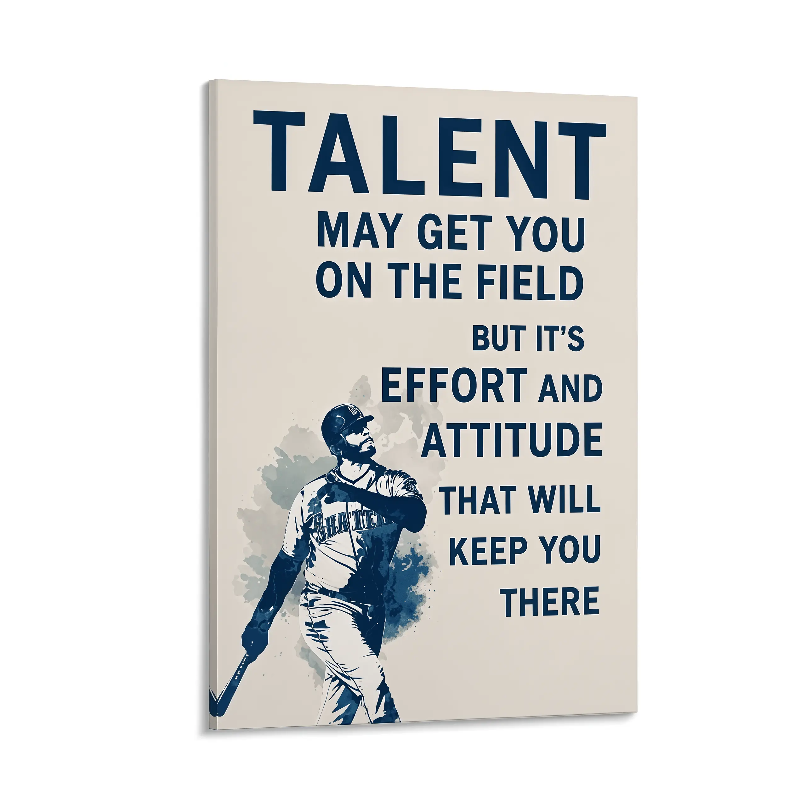Baseball Poster, Baseball Art Wall Decor, Famous Quote Baseball Artwork, Motivational Quote Poster, Baseball Wall Decor, Sports Room Decoration, Baseball Fan Gift, Vintage Baseball Artwork, Athlete Room Decor, Man Cave Wall Art, Game Room Decor,