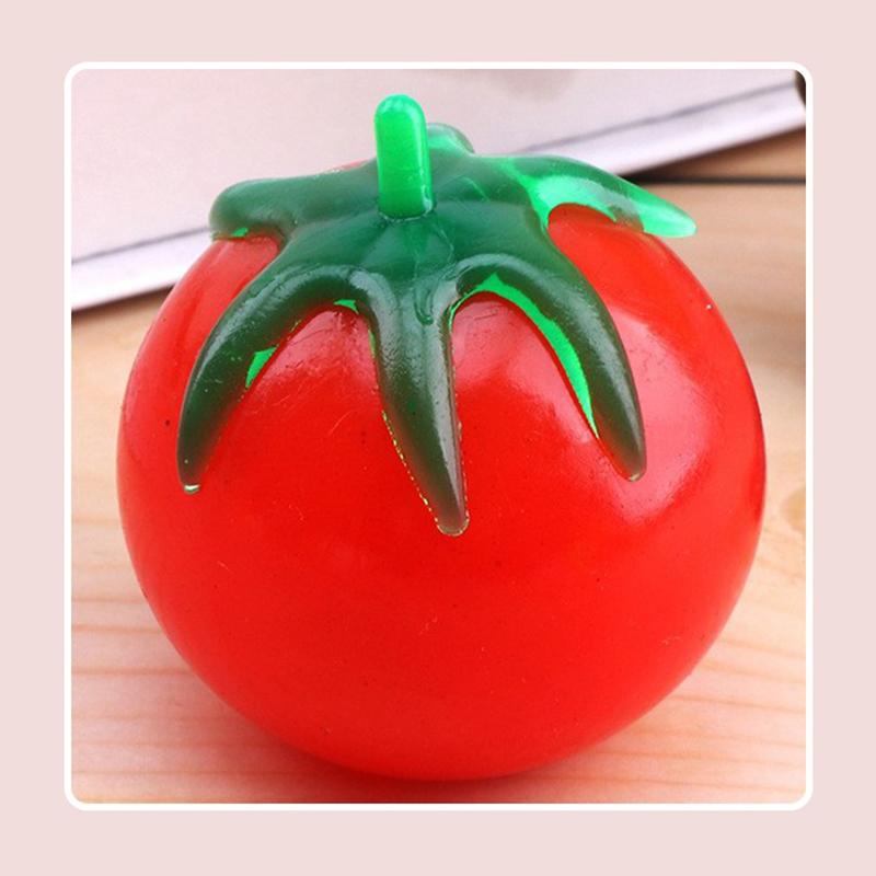 Creative Anti Stress Ball Abreact Squeeze Pinch Water Ball Stress Relief Toys Imitation Egg Tomato Squishy Fidgets Vent Toys