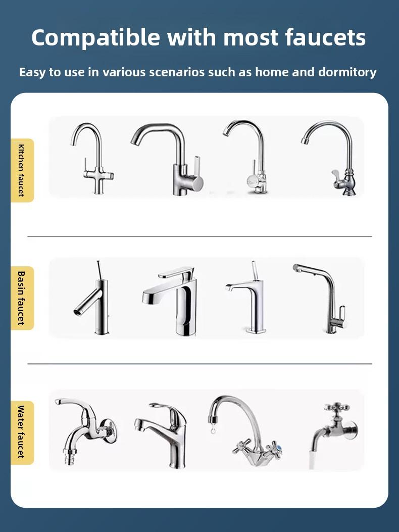 Rotatable faucet splash-proof showerhead tap water filter kitchen water filter valve nozzle filter water saver