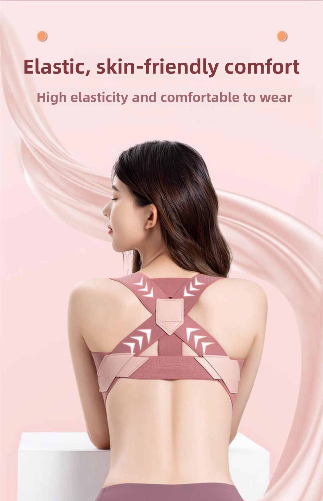 Anti-Hunchback Correction Belt for Adult Women, Invisible Posture Corrector, Corrects Body Posture, Opens Shoulders, Beautifies Back, Straightens Waist, Anti-Hunchback Device