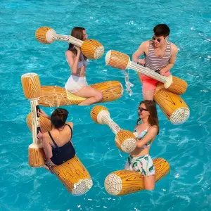 Inflatable Outdoor Festival Decoration for Summer Pool Party – PVC Adult Ornament for Beach & Outdoor Events, Perfect for Water Fun & Beachside Festivities, Double Happiness Summer Vibe for Party Lovers
