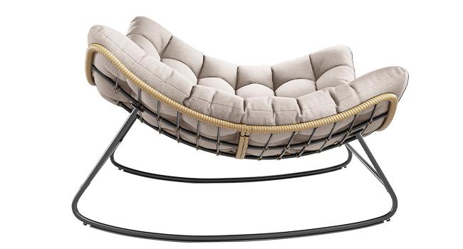 Amopatio Outdoor/Indoor Papasan Chair, Oversized Egg Rocking Chair with Thick Cushion for Bedroom/Livingroom,Folding Lounger for Patio/Garden/Backyard