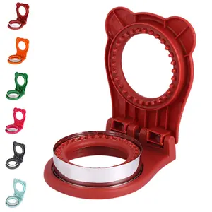 Handheld Round Sandwich and Bread Cutter Press for DIY Baking and Snack Preparation, Easy to Use with Comfortable Handle, Perfect for Making Sealed Sandwiches, Breakfast Snacks, or Fun Treats, Available in Multiple Vibrant Colors