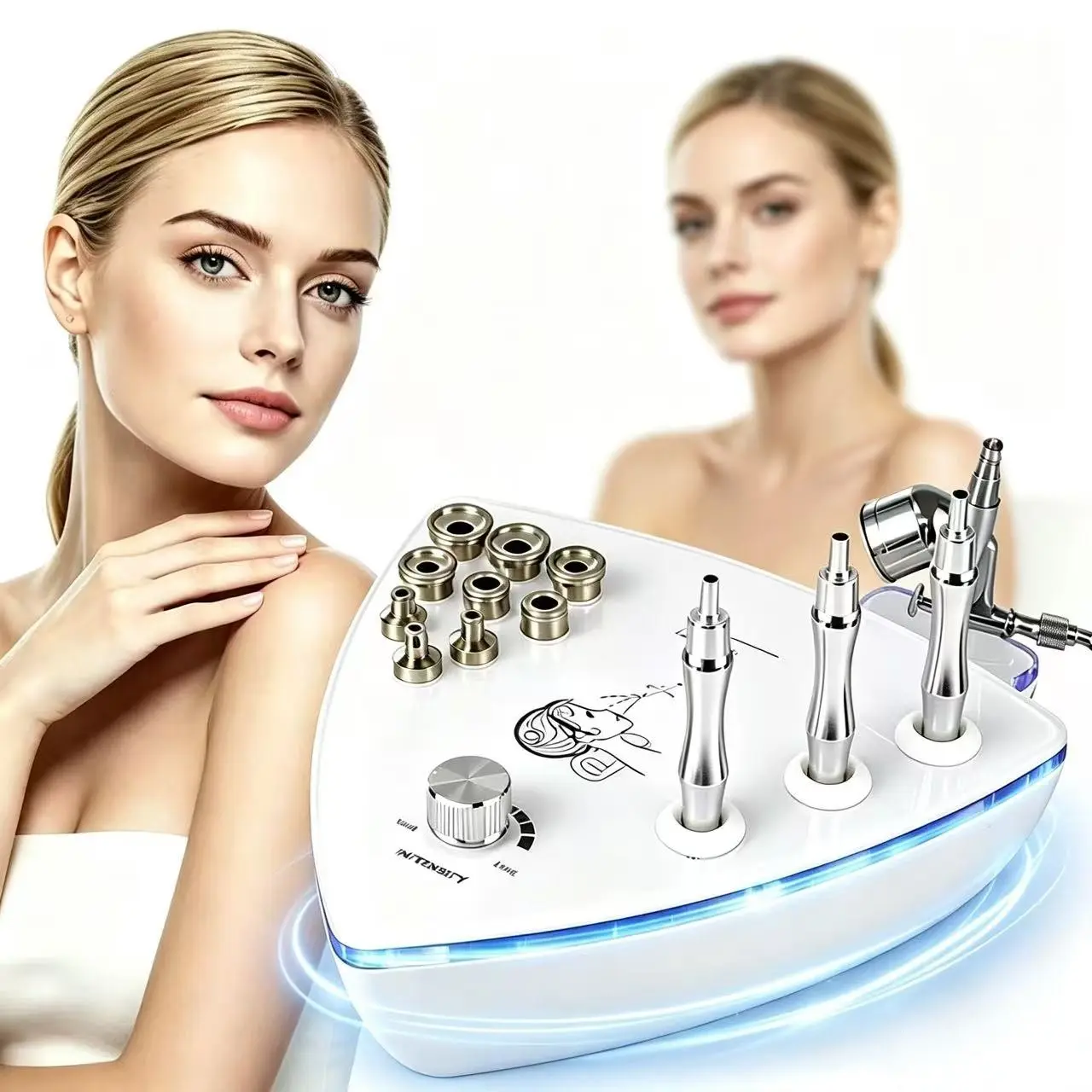 Facial Care Diamond Microdermabrasion Machine, Exfoliating Skincare Device, Oxygen Spray Beauty Instrument, New Model Lb197