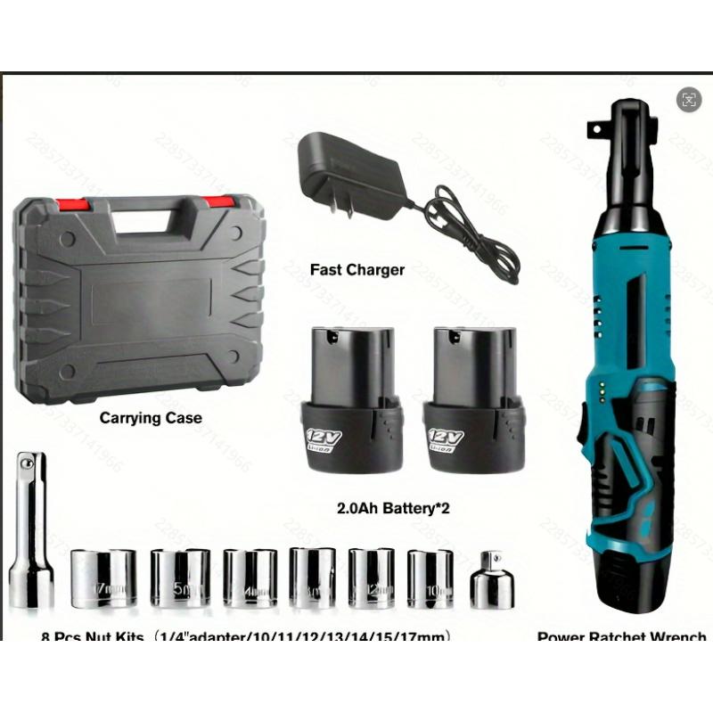 Electric ratchet wrench set, electric ratchet wrench set, variable speed function