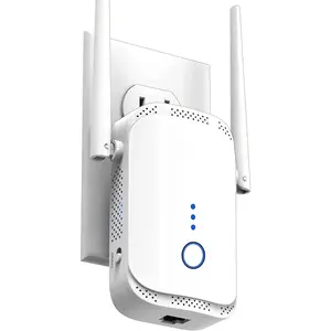 WiFi Extender Signal Booster for  – Whole House Coverage Up to 10,000 Sq.Ft, Long Range Internet Booster Extender | Plug & Play | Fits Any Standard Router | Banish WiFi  Zones for