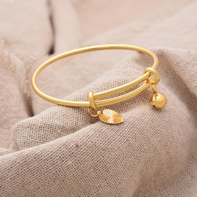 African Gold Color Bangles For Child Indian Middle Eastern Nigerian Wedding Luxury Plated Jewellery Brazilian Baby Bangles