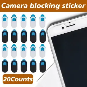 20 Counts Ultra-Thin Slim Durable Webcam Covers, & Set for Computer Webcams, Security Blocker for Privacy Protection, 10 + 10