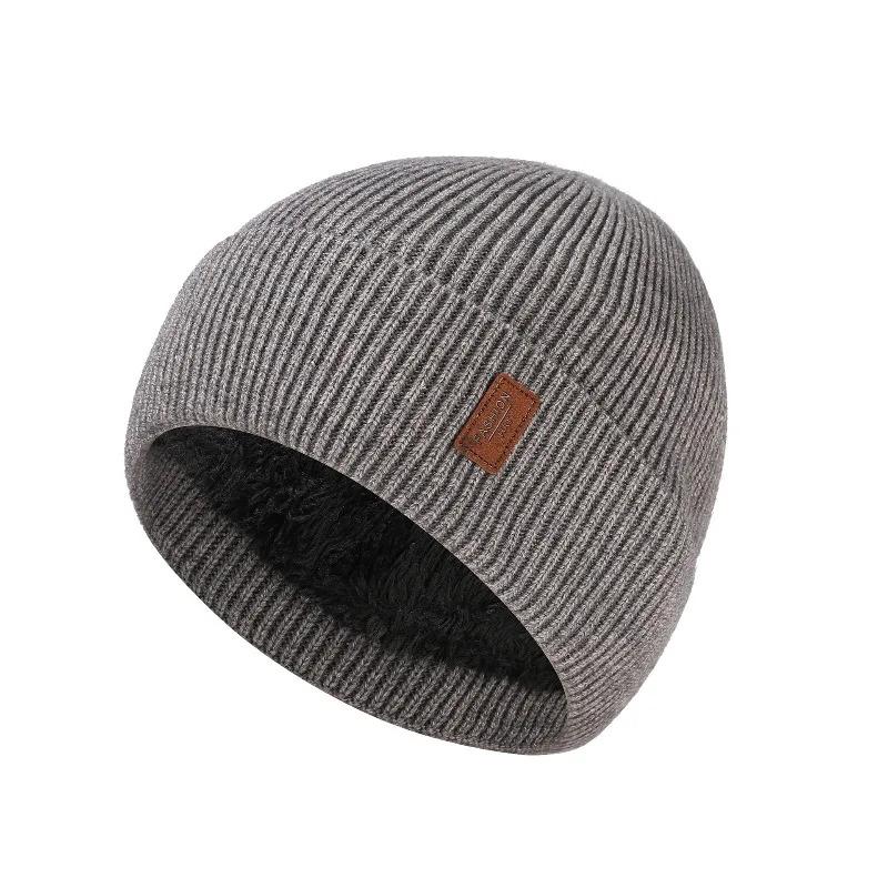 New Unisex Winter Hat Add Fleece Warm Cap Stylish Soft Beanie Hat For Men Women Outdoor Thicken Ski Sports Knitted Hat