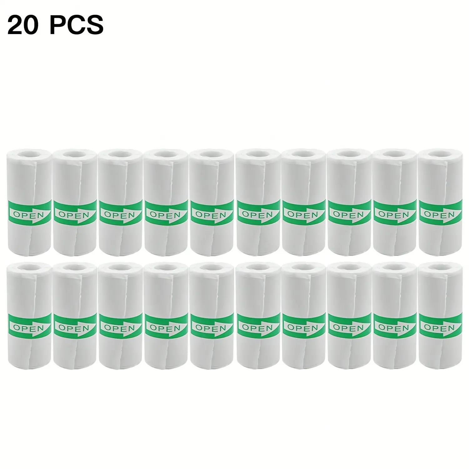 10/20 Rolls 57mm Width Self-Adhesive Sticker Rolls, Label Paper, High-Quality Paper for Micro Printers, Ideal for DIY Projects