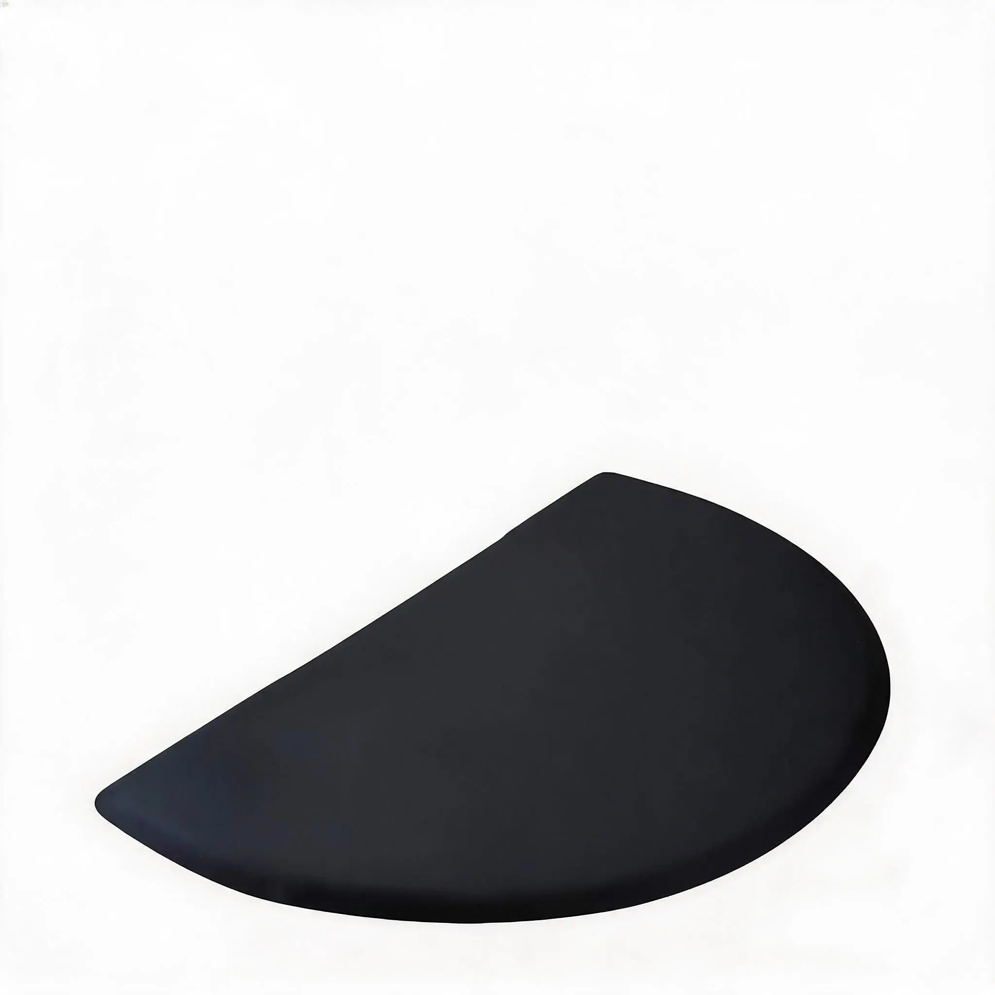 Commercial Anti-Fatigue Hairdressing Chair Cushion (3'x5') - Ergonomic Standing Cushion with Durable Black Semi-Circular Design, Perfect Fit for Haircutting/Styling Equipment, Reduces Fatigue, Relieves Pressure, Protects Hardwood Floors, 3' X 5'