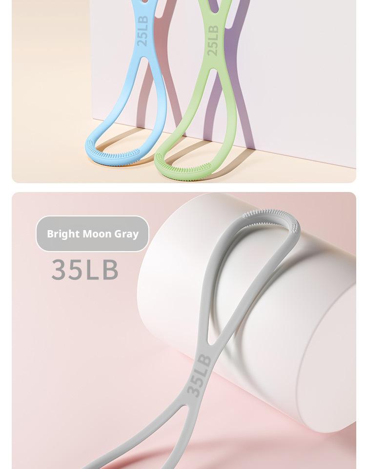 Women's figure-eight resistance band, used for arm and chest expansion, yoga, fitness, massage training equipment, stretching equipment