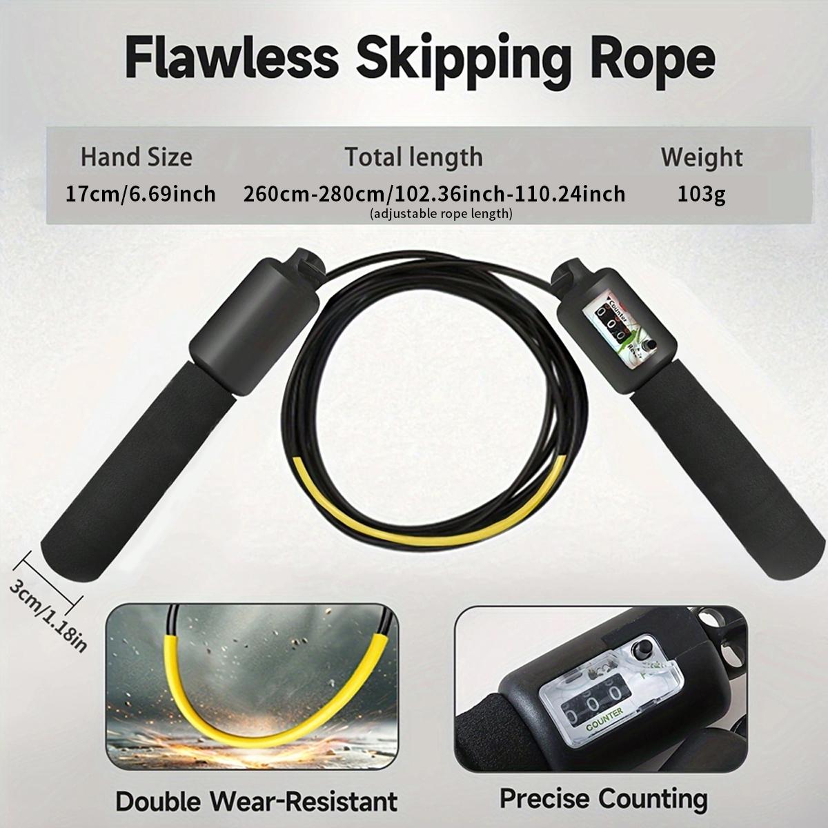 Adjustable Skipping Rope with Counting Device, Soft Durable Handles Skipping Rope, Fitness Equipment for Home Gym, Home Workout Equipment, Training Equipment, Exercise Equipment