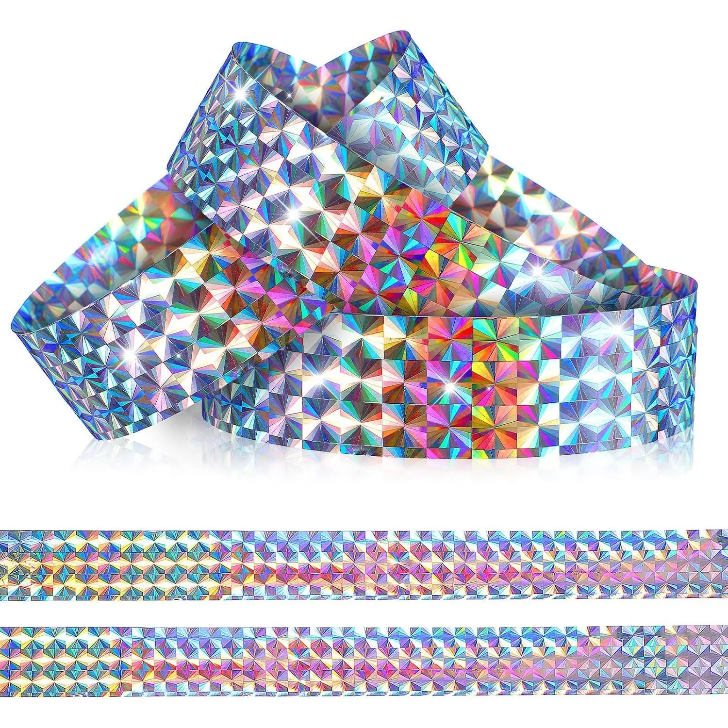 100 count Holographic Plastic Wristbands for Events, Wristbands Wrist Bands for Events Parties Concerts Festivals