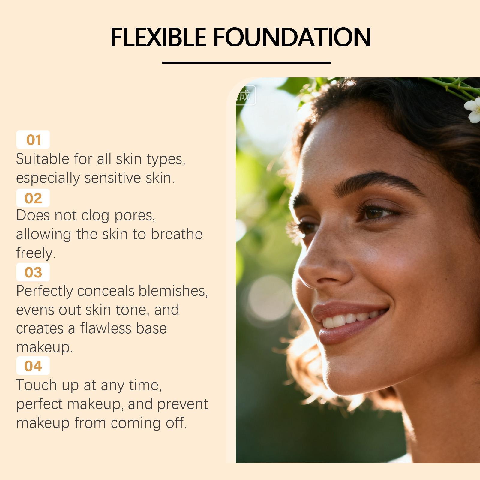 zephoco This Light And Long-Lasting Foundation For Dark Skin Tones Moisturizes, Nourishes And Brightens The Skin, Creating A Matte And Clear Makeup Look