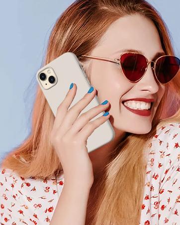 Compatible with iPhone 14 Case, Liquid Silicone Case [with 2X Screen Protectors], Full Body Shockproof Protective Cover Slim Thin Phone Case for iPhone 14 6.1 inch, Stone