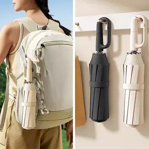 Automatic Opening  Umbrella, Lightweight Waterproof Travel Umbrella for Men & Women, Windproof Foldable Rain Outside Umbrella for Commute, Outdoor Travel, Hiking, Daily Weather & Sun Protection, Mother & Father’s Day, Graduation Gift pocket
