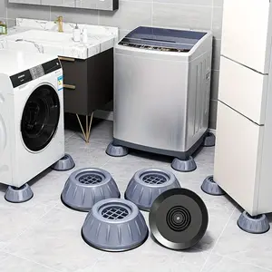 4pcs/set  Anti Vibration Pads, Washing Machine Foot Pads.Floor Mat Washing Machine Feet Pads Non Slip Shock Proof Furniture Elasticity Furniture Protectors Hardware laundry organizationc .home decor bathroom accessories
