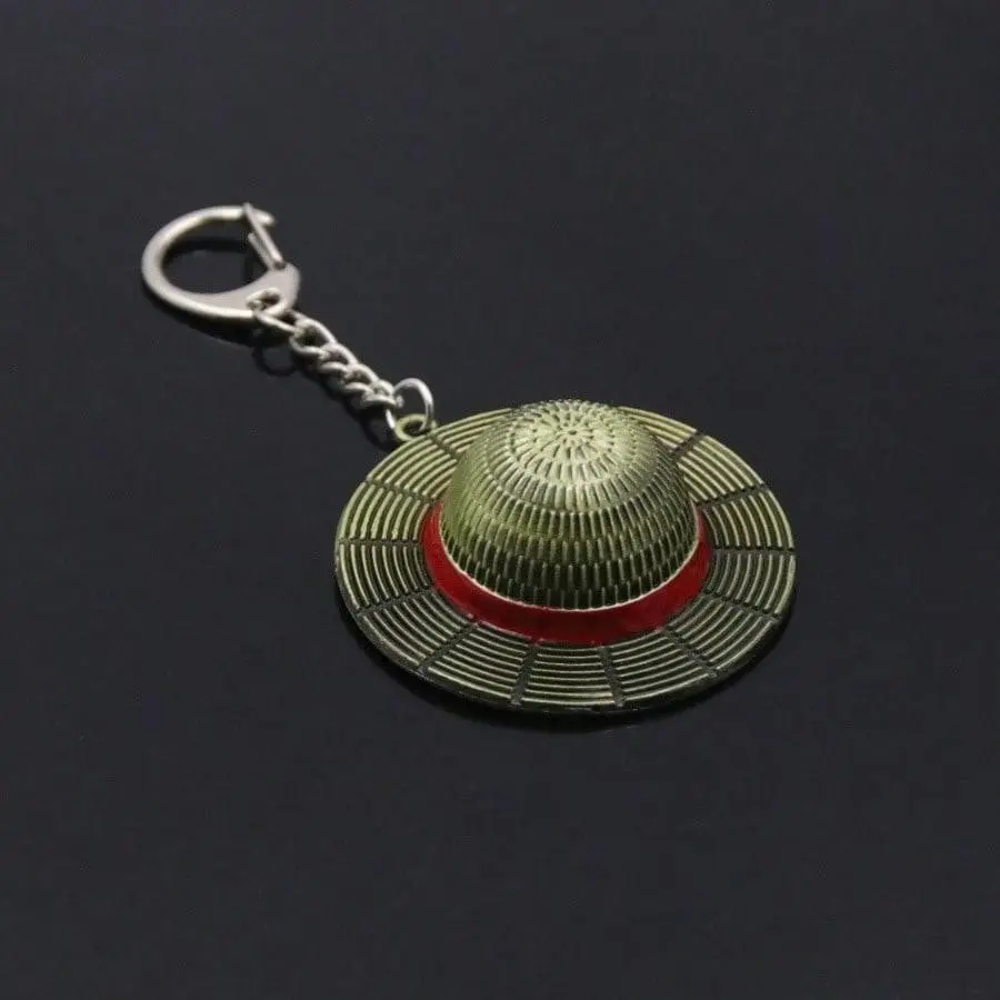 High-Quality Hat Keychain, Full Metal Model, Anime Accessories, Ideal Gift for Christmas, Halloween, Thanksgiving, Perfect Keychain