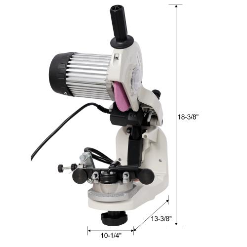 Chainsaw Sharpener Professional Multi-Angle Adjustable Chain Grinder 120-Volt Bench Grinder Universal Saw Chain Sharpener, for All Chainsaw Chains gray color