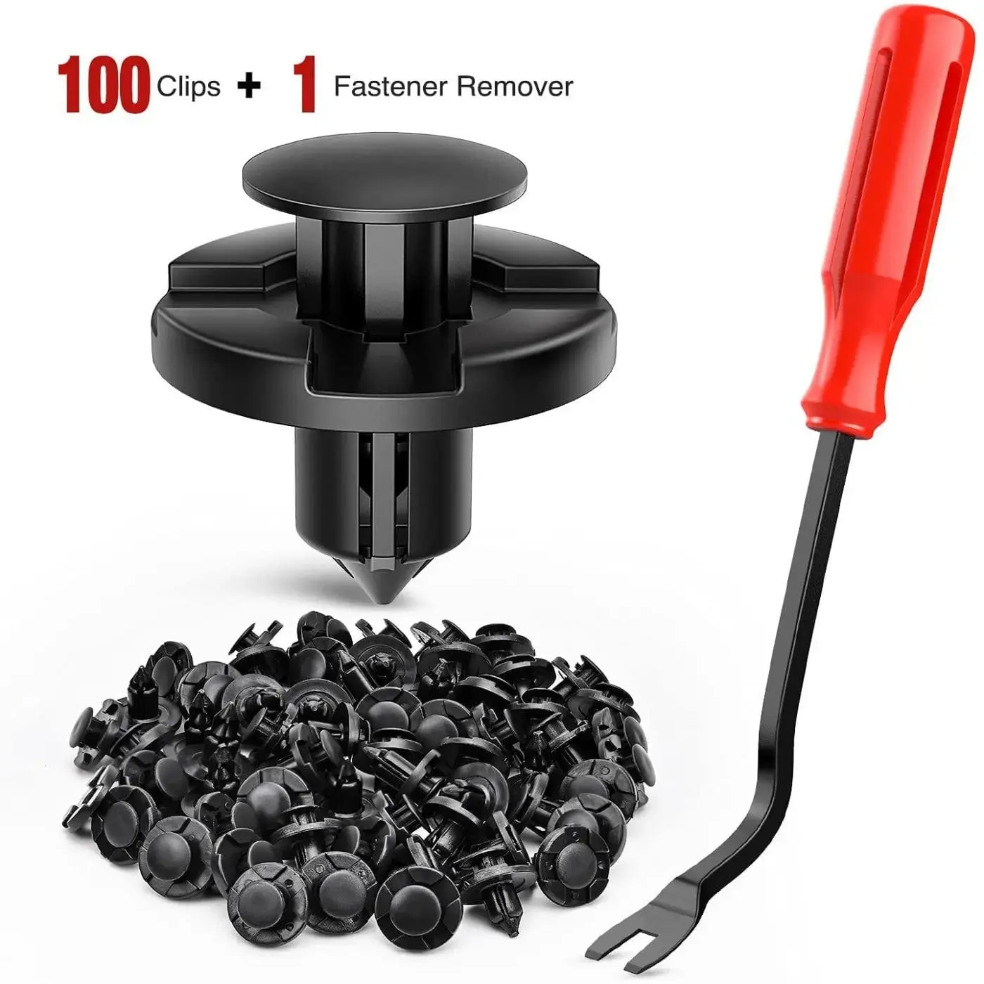 Nilight 100 Pcs 8mm Nylon Bumper Rivet Fender Clips, OEM Replacement for Nissan (Part No. 01553-093210), Cars Accessories, Car Fender, 100Pcs, Reusable, Clip On