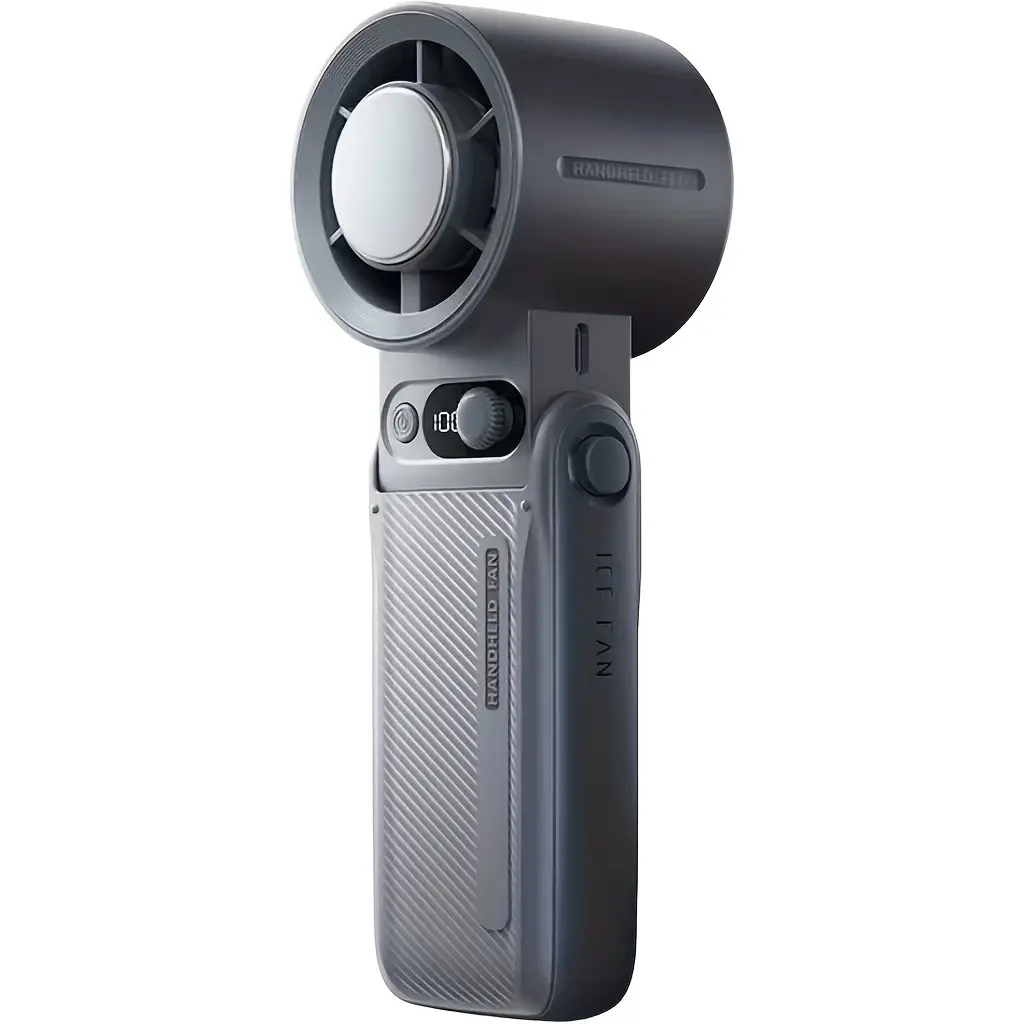 High-Speed Turbine Handheld Fan, Portable Wearable Cooling Fan, 199 Speeds, Rechargeable USB, Durable Design, 3 Colors Available