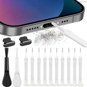 Viral Universal Phone Charging Port Cleaning Kit with Metal Dust Plugs, Multi-Purpose Anti-Dirt Electronic Cleaner Tool, Portable Accessory for Smartphone Laptop & Great Valentine’s Day Gift