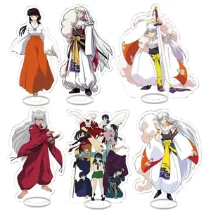 2026 hot item 16PCS 15CM Anime Inuyasha Acrylic Stand Model Cosplay Characters Ornament Accessories Goods Collection Gifts