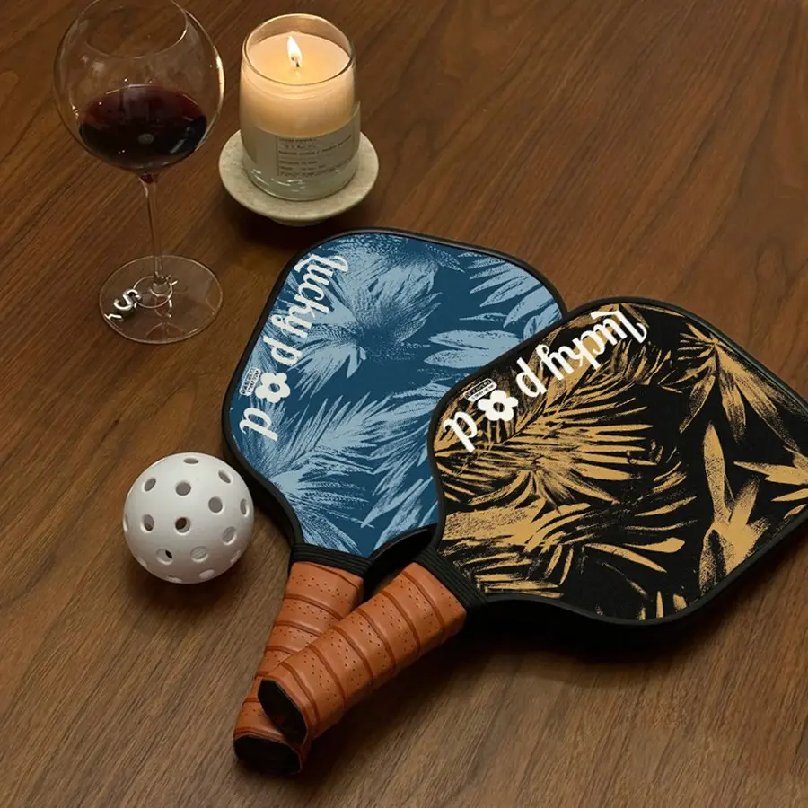 Pickleball Set for Girls, Ultra-Light High-Performance Glass Fiber Pickleball Paddle, Indoor Outdoor Home Sports Gear, Includes 2 Balls