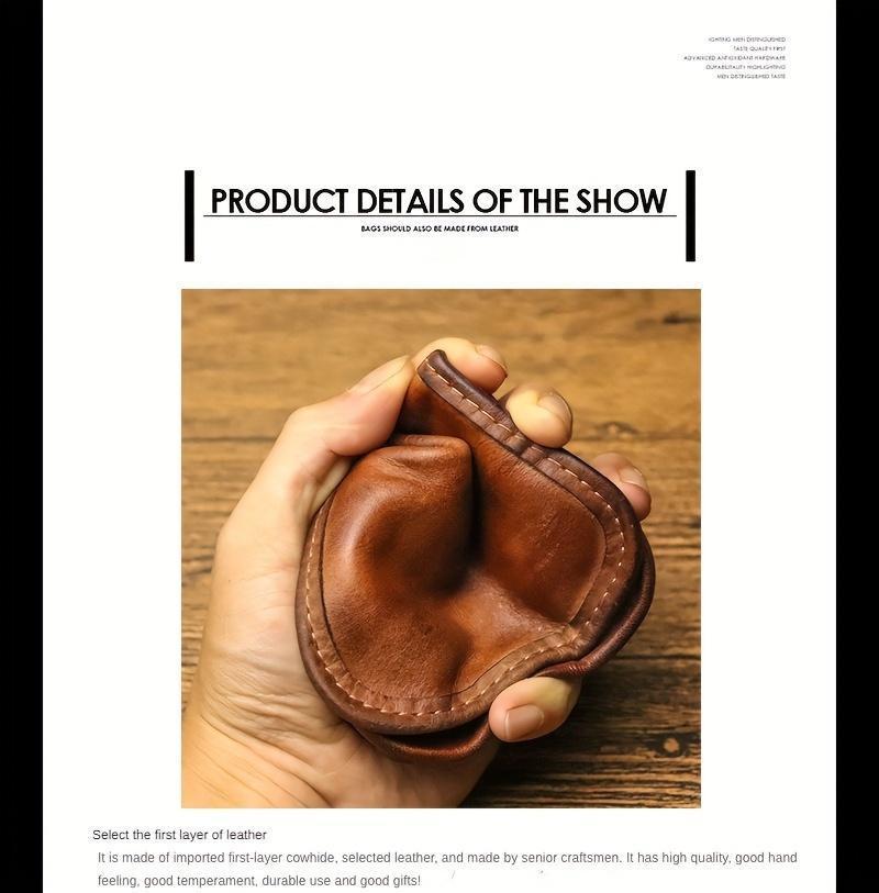 Stop buying generic gifts.  This 1-pack handmade leather card case carries his cards AND your thoughtfulness.